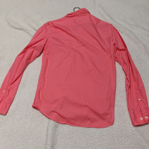 Express peach colored button down shirt small (S) - Picture 3 of 3